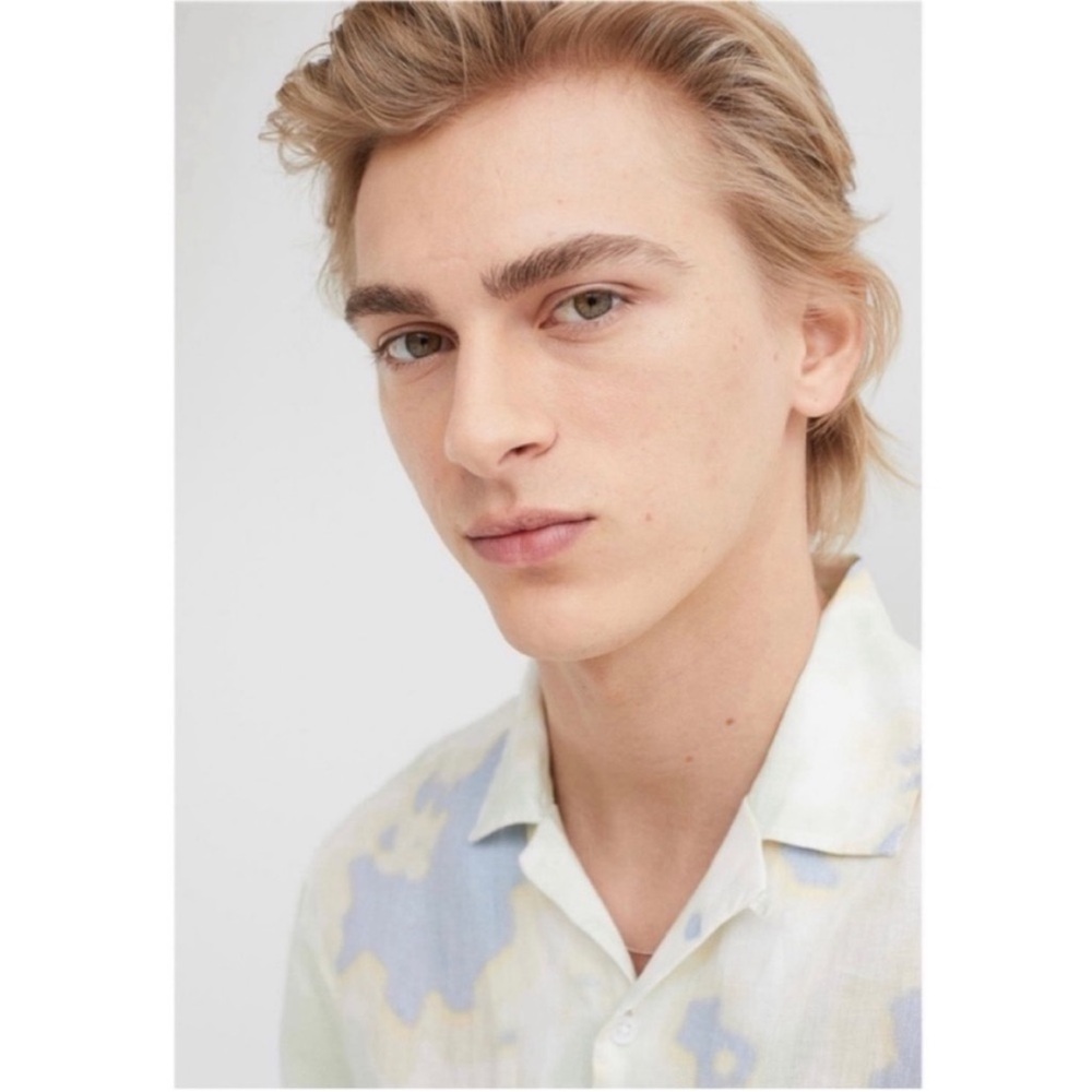 H&M Relaxed Fit Linen Resort Shirt - Picture 10 of 10